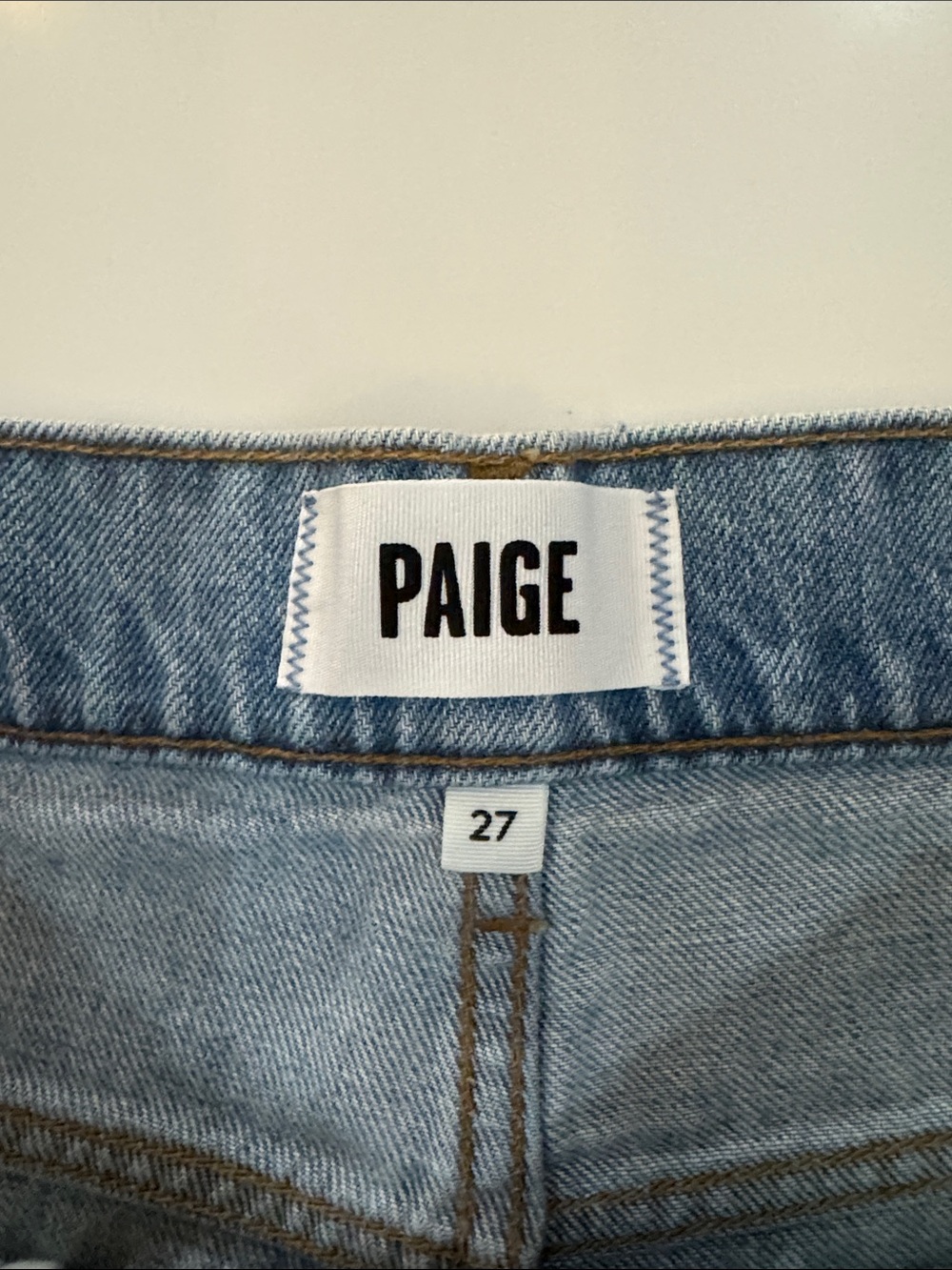 PAIGE Light Blue High-Rise Wide Leg Jeans - Picture 6 of 11